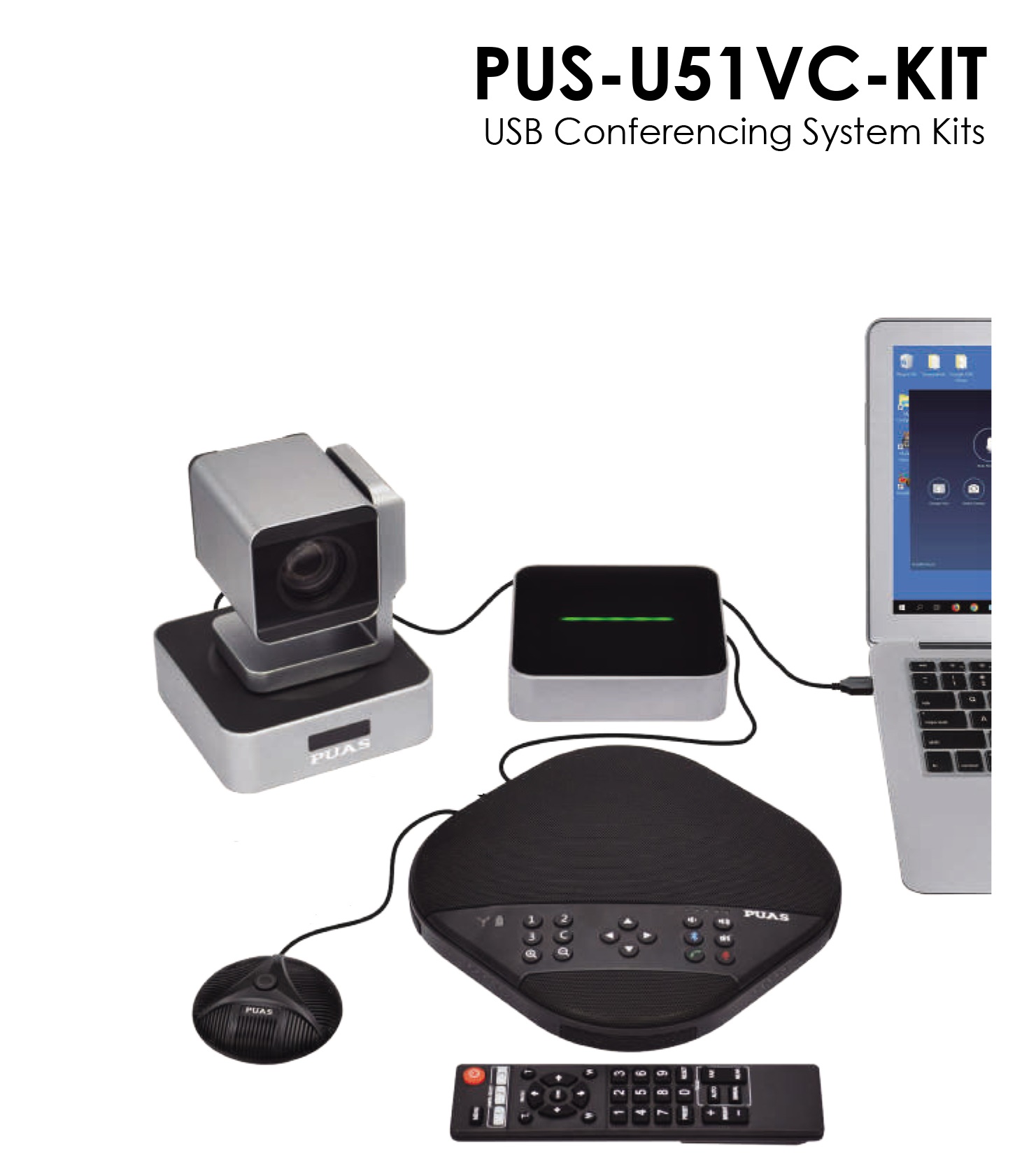 PUS-U51VC-Kít Bộ Combo Camera và Microphone cho hội nghị trực tuyến, dạy học trực tuyến